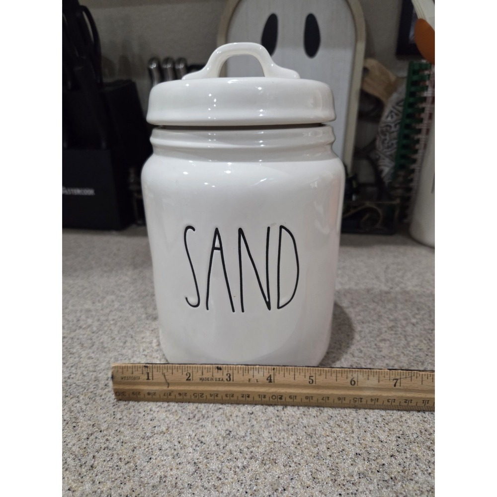 Rae Dunn Sand Beach Ceramic Canister Summer Coastal Nautical - Picture 5 of 14